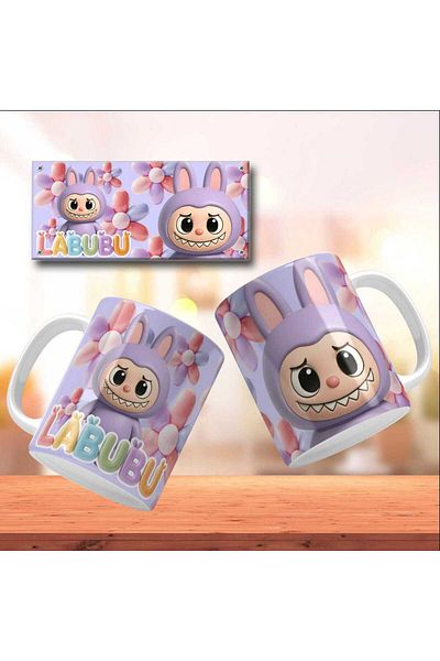 HobiShop Labuba Full Printed Porcelain Mug Cup Model 6