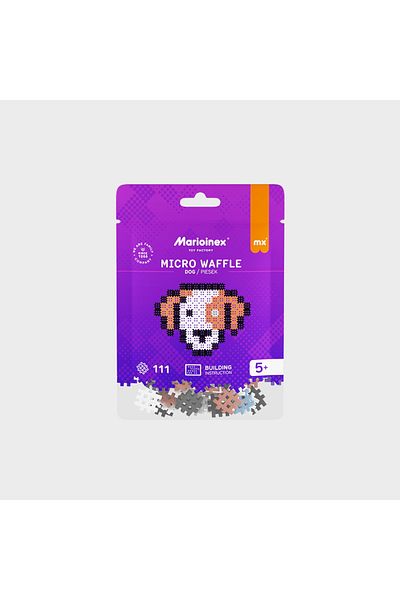 Marioinex Construction set, Catel, 111 pieces, Micro Waffles,