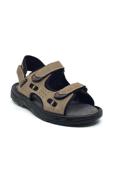 Taşpınar Ayakkabı Coppo 100% Nubuck Δερμάτινο Ορθοπεδικό Καλοκαιρινό Άνετα Ανδρικά Ρυθμιζόμενα Σανδάλια Παντόφλες Νέας Σεζόν 40-47