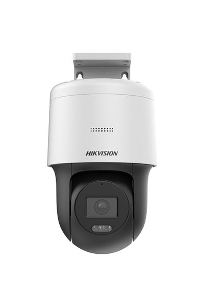 Hikvision Cameră IP MiniPT 2MP, lentilă de 2.8mm, IR și lumină albă 30m, Audio, PoE, IP66 -DS-2DE2C200MW-DE-F1-S7