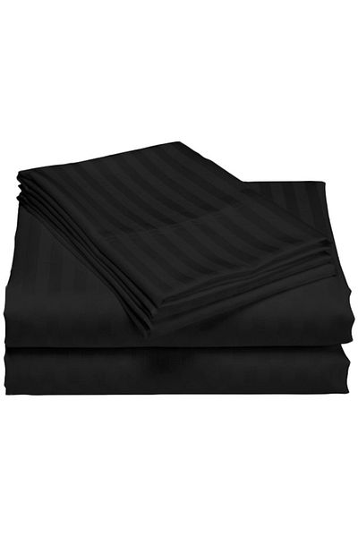 Pucioasa Damask bed sheet 240x260cm, black