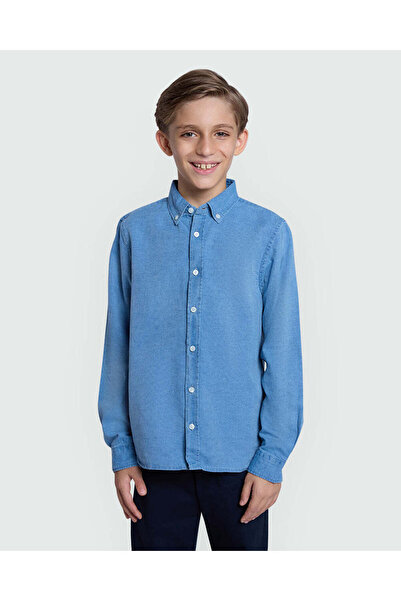 Ovs Light Blue L/S Shirt For Boys