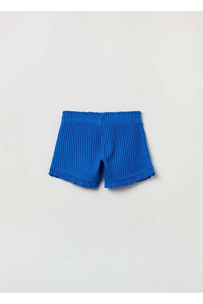 Ovs Kids Girl Shorts In Textured Fabric With Ribbing