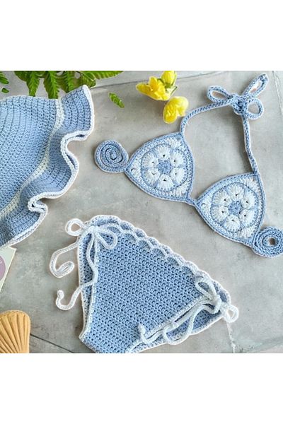 Charme Elegant Hand Knitted Baby Bikini
