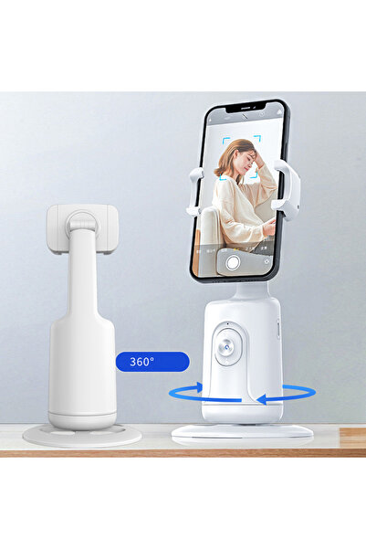 silabor Selfie Gimbal Telefon Tutucu Akıllı AI Yüz Tanıma 360° Cep Telefonu S...