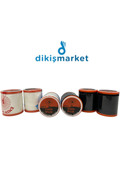 dm dikişmarket 120 No Karışık Renkli Dikiş Ipliği Küçük Boy Dikiş Ipi Makara (500 MT)-YERLİ ÜRETİM