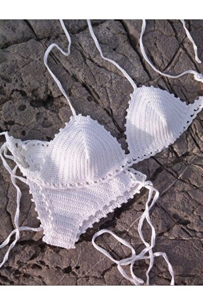 MUCULU El Ölmesi Bikini Takımı & Örme Büstiyer Takım