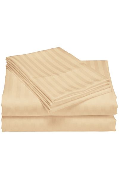 Pucioasa Damask bed sheet 240x260cm, beige (cappuccino)