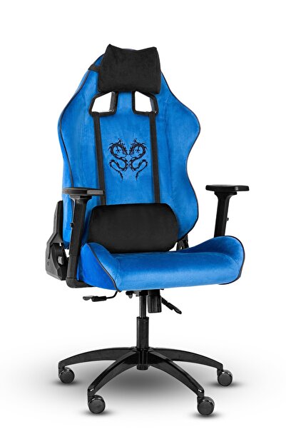 XMAX / Rio Balerion Terletmez Kadife Mavi Kumaş Gaming Oyuncu Koltuğu / 120 Kg Taşır