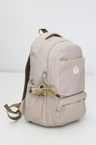Weynes Κρέμα Unisex Breakkil Fabric Καθημερινή Σχολική τσάντα πλάτης WSB5042