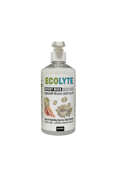 ECOLYTE+ Skincare Handwash Liquid Soap Germ Protection & Personal Hygiene (Desert Musk, 500 ml)