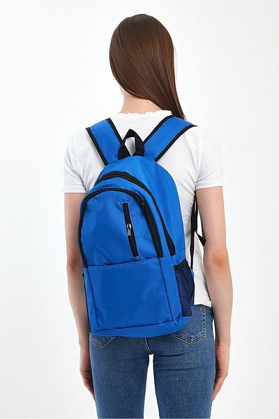 Weynes Rucsac albastru unisex multifuncțional pentru călătorii pentru liceu și liceu WSB5048