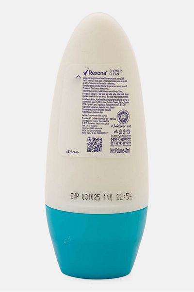 Rexona Shower Clean For Dry Fresh Confidence Roll On Deodorant