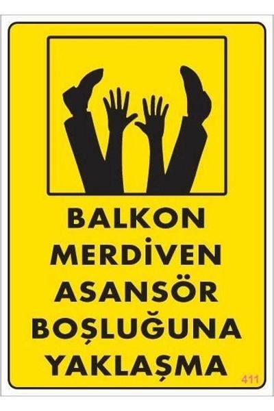 PRATİKOBA Aging to the Gap Warning Sign 25X35 Code:411