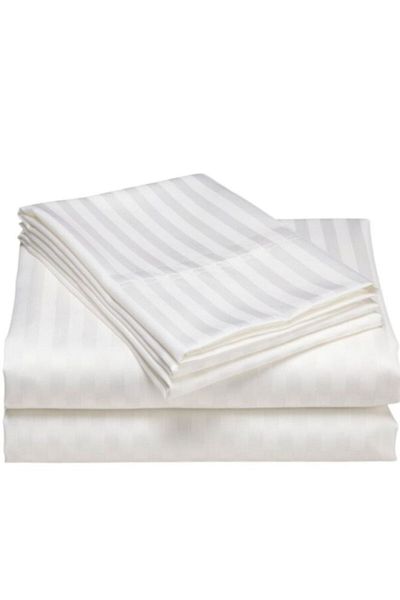 Pucioasa XXL bed sheet 100% cotton damask, 260x280cm, white