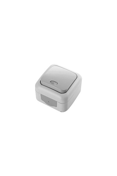 Viko by Panasonic LED Stair Switch with Spring Back IP54 Gray Palmiye Viko