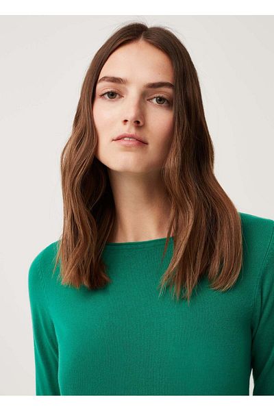 Ovs Womens Long-Sleeved Top With Small Splits
