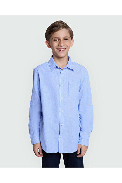 Ovs Striped Shirt For Boys Blue & White
