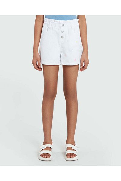 Ovs Girls’ White Paperbag Shorts By