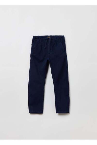 Ovs شورت قطني ولايوسل للأولاد الصغار مع رباط