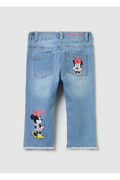 Ovs Five-Pocket Jeans With Minnie Mouse Print