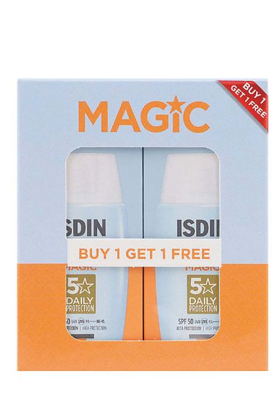 ISDIN واقي الشمس (SPF 50) فيوجن ووتر ماجيك 1+1 عرض ترويجي مجاني