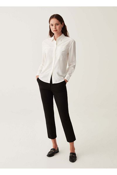 Ovs Shirt In Viscose With Pocket