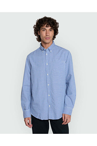 Ovs قميص منقوش باللون الأزرق