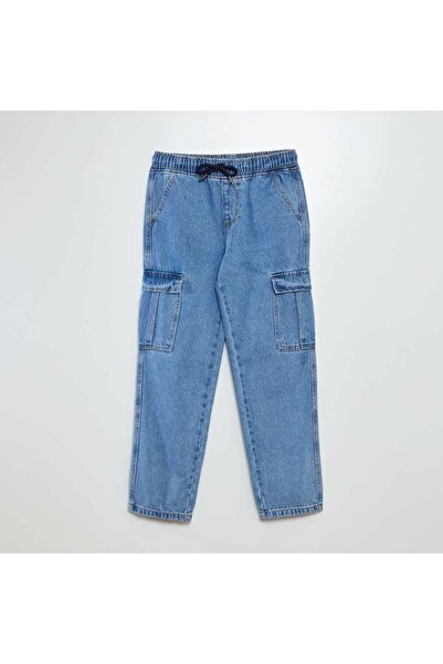 KIABI بنطال جينز مع جيوب باللون الأزرق