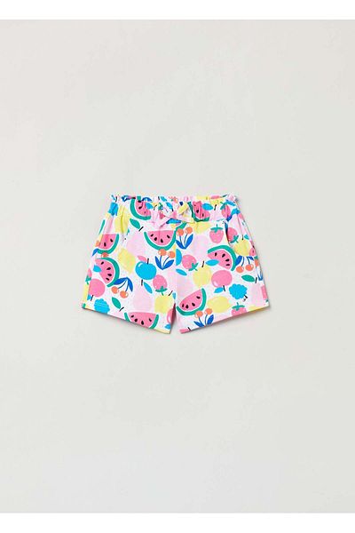 Ovs Jersey Shorts With Fruit Print