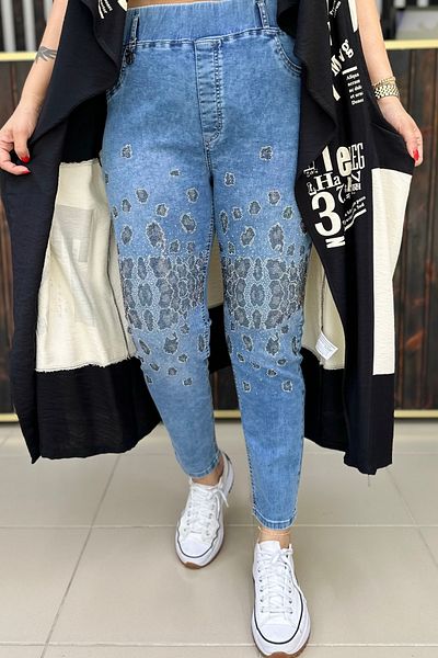 GÖKSEL Stone Leo Lycra Jean Large Size