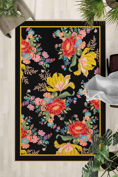 Monnhein Covor lavabil cu bază anti-alunecare – Covor modern cu imprimare dig...