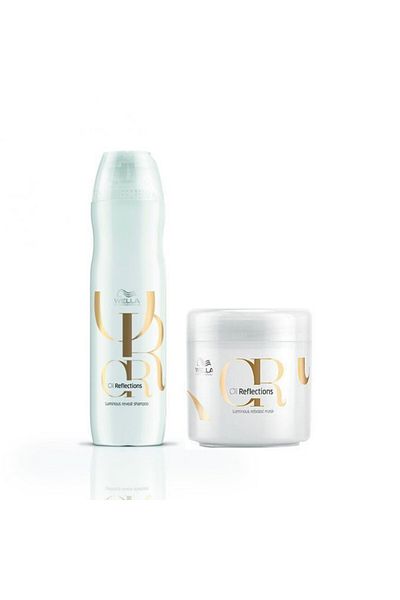 Wella Professionals Set de strălucire Oil Reflections, șampon 250 ml + mască 150 ml