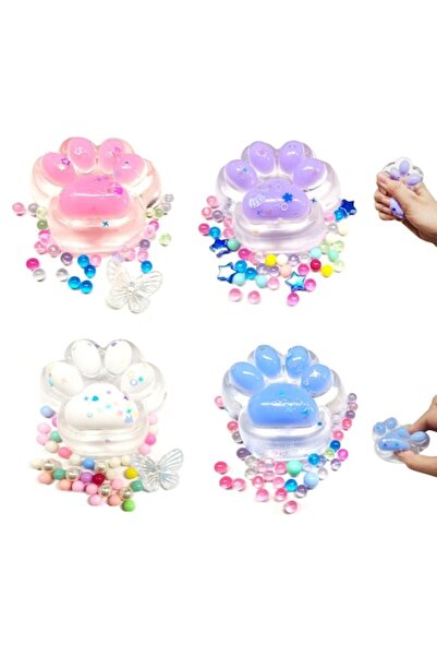 victiny Jucarie Squishy cu labe de pisica, Set 4 jucarii squishy, Jucarii sen...