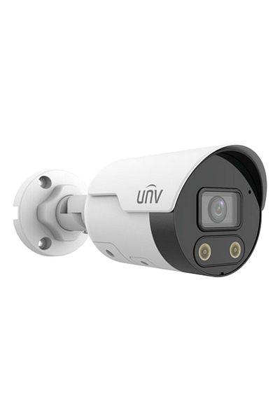 Uniview Cameră IP 4MP, ColorHunter, lumină albă și IR 30M, obiectiv de 2.8mm, IP67 - IPC2124LE-ADF28KMC-WL
