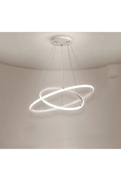 Lzy Avize Store Luna 2’li Halka Sarkıt LED Avize 3 Renk | Premium Modern Halk...