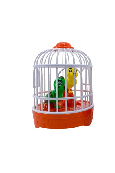 rexa لعبة قفص الطيور الموسيقية الكهربائية - لعبة تفاعلية بالضوء والصوت للأطفال