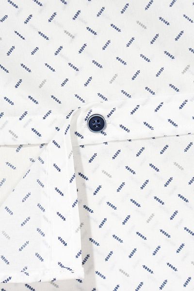 ASG TEKSTİL White Color Gray Striped Patterned Short Sleeve Children's Shirt