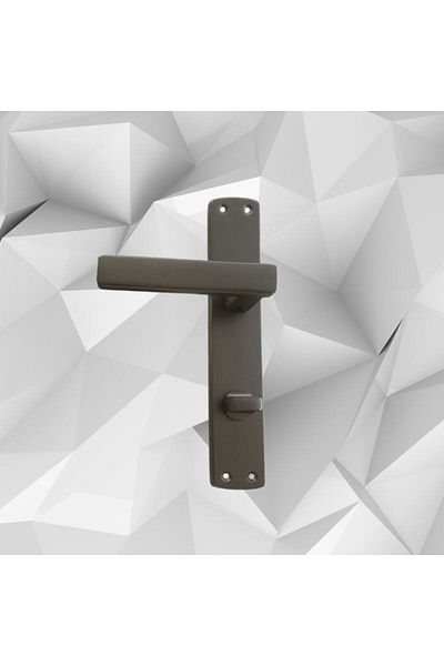 almital mobilya aksesuarları furniture accessories Almital Lusso Anthracite Mirrored Door Handle Luxury Wc Door Handle