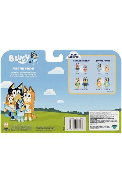 Fat Moose Set of 4 Bluey figurines - Pass The Parcel