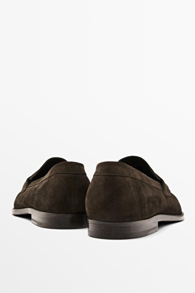 Massimo Dutti Kalın süet deri makosen