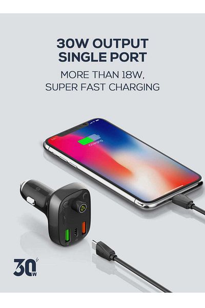 celibery FM Transmitter Bluetooth and Triple-Port Car Charger – CEL-108