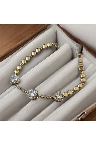 İNN JEWELLERY Xuping Bracelet Anti-Tarnish Anti-Allergic Heart Figure (2 Years Importor Warranty)