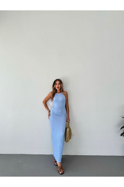 Rabi Shine ROCHIE DE DAME din țesătură Seersucker