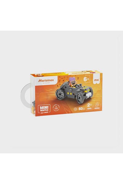 Marioinex Construction set, Cars, gray, 50 pieces, Mini Waffles,