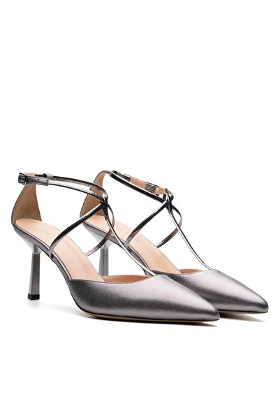 Sofia Baldi Leray Nickel Genuine Leather Women's Stiletto & Evening Dress