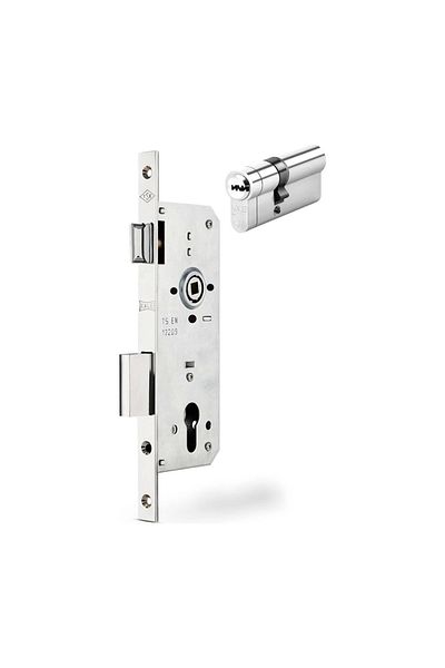 PRATİKOBA Kale 152 R 35 mm Cylindrical Lock Nickel