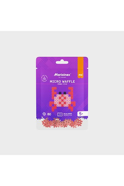 Marioinex Construction set, Crab, 80 pieces, Micro Waffles,