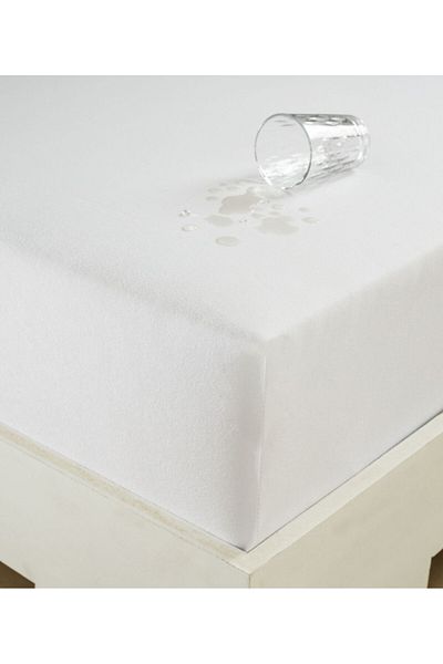 Eponj Home Waterproof protection, cotton, 100x200cm Eponj Home, white
