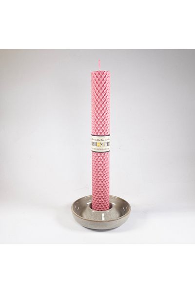 CARUL CU MIERE HANDMADE candle made of natural wax, honeycomb pattern, 26 cm x 3 cm
